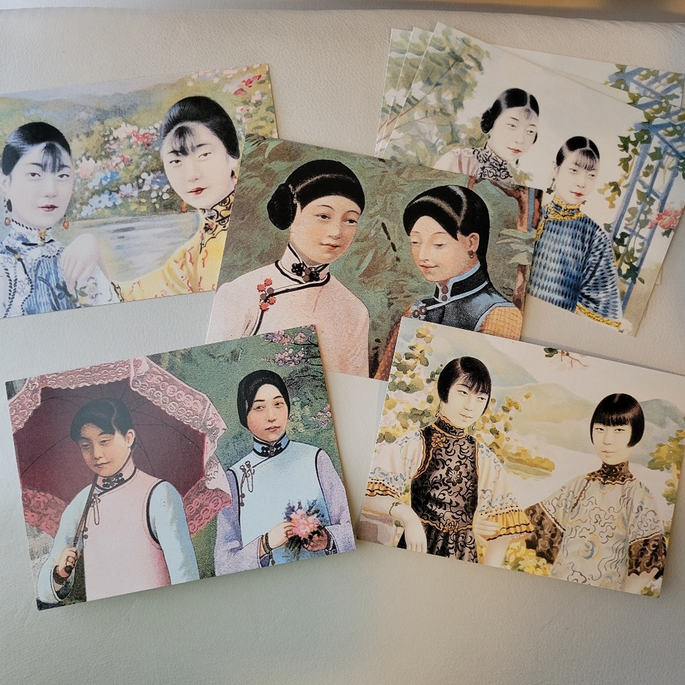 House of Kwong Sang Hong Vintage Look Advertising Postcards Asian Women ~ FINAL!